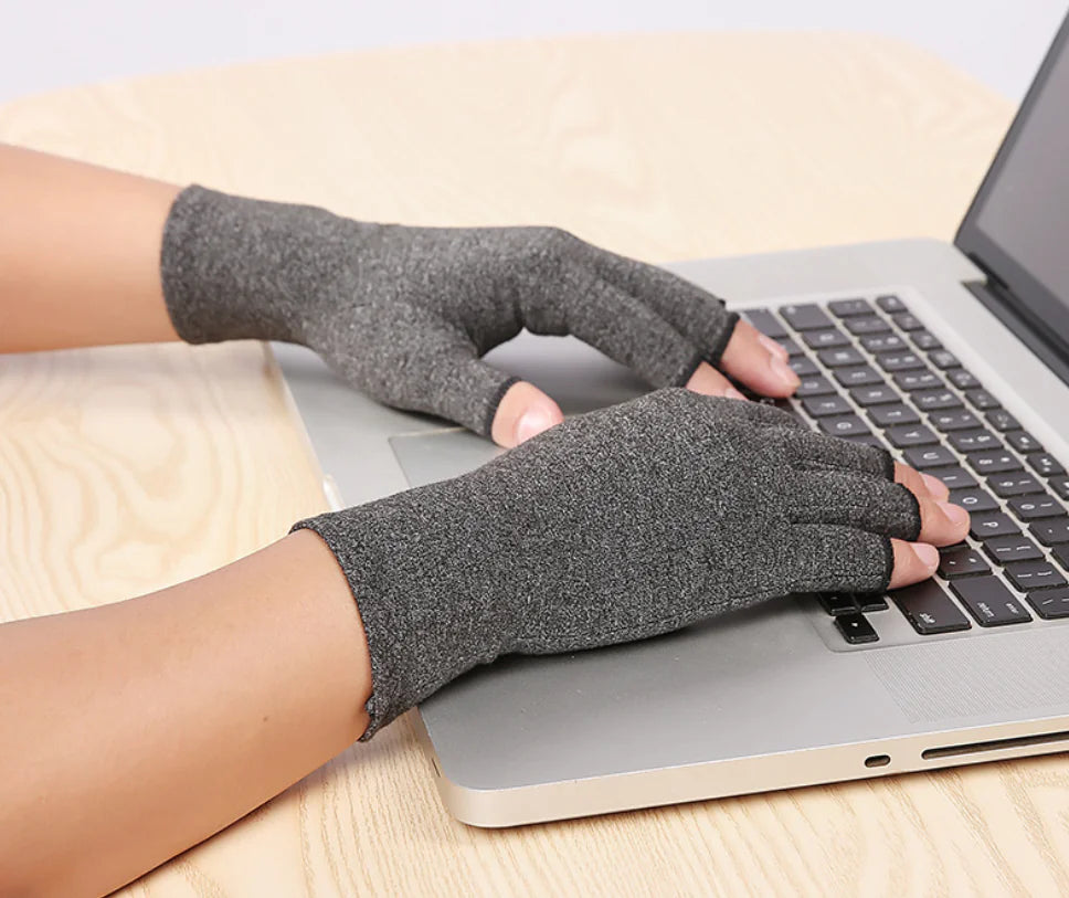 Half-Finger Arthritis Support Gloves