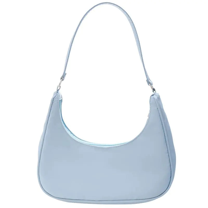 Small Solid Color Dumpling Shoulder Bag for Women