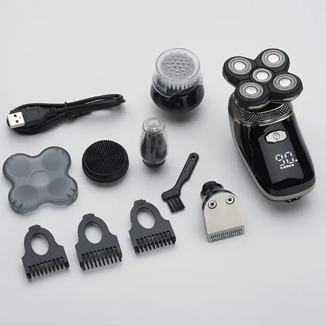 5-in-1 Rechargeable Multifunctional Bald Shaver