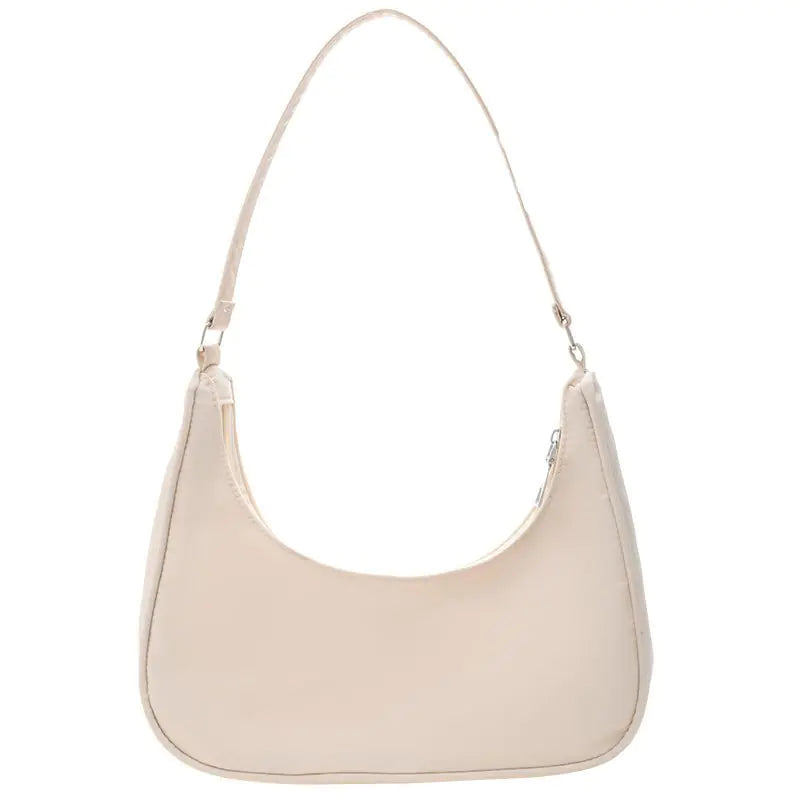 Small Solid Color Dumpling Shoulder Bag for Women