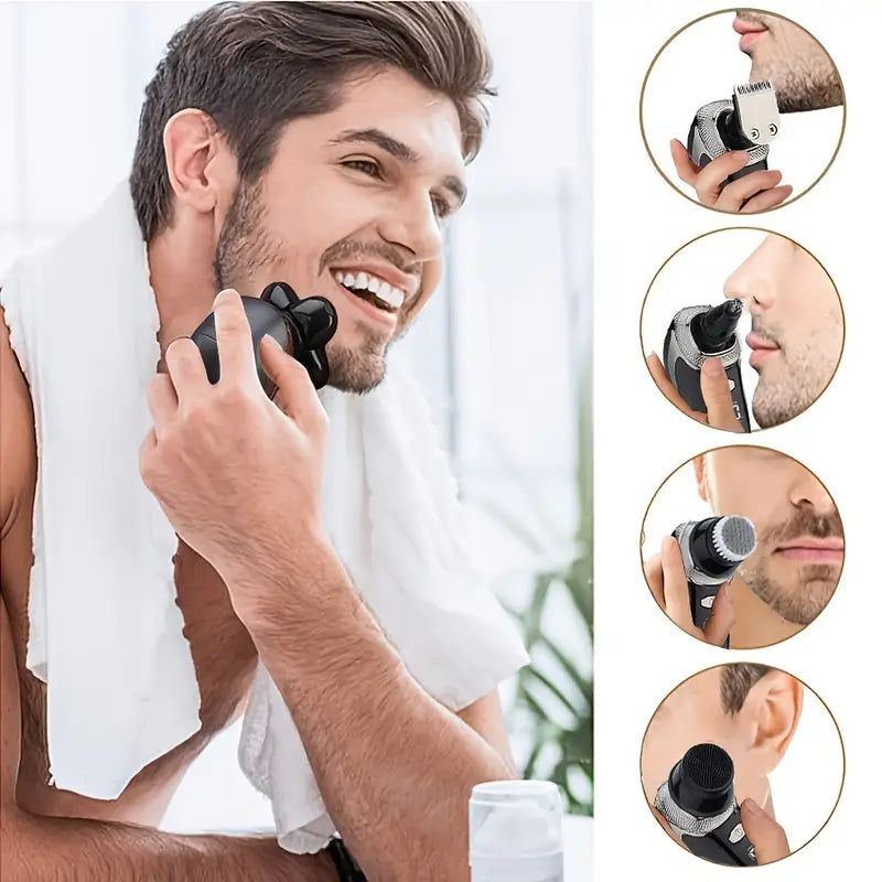5-in-1 Rechargeable Multifunctional Bald Shaver
