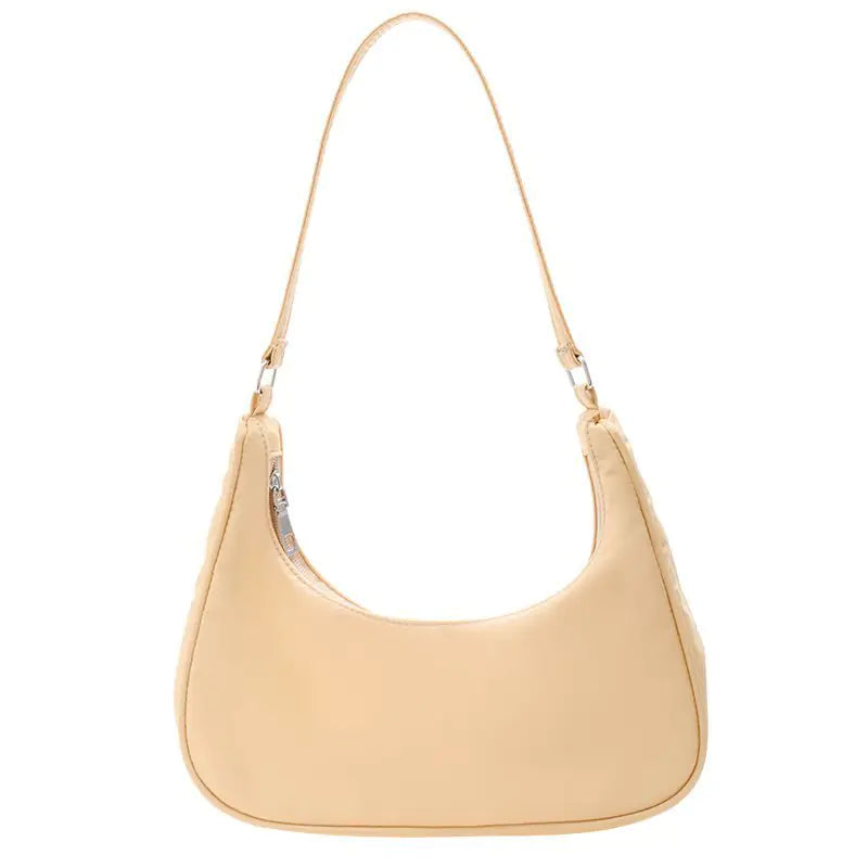 Small Solid Color Dumpling Shoulder Bag for Women