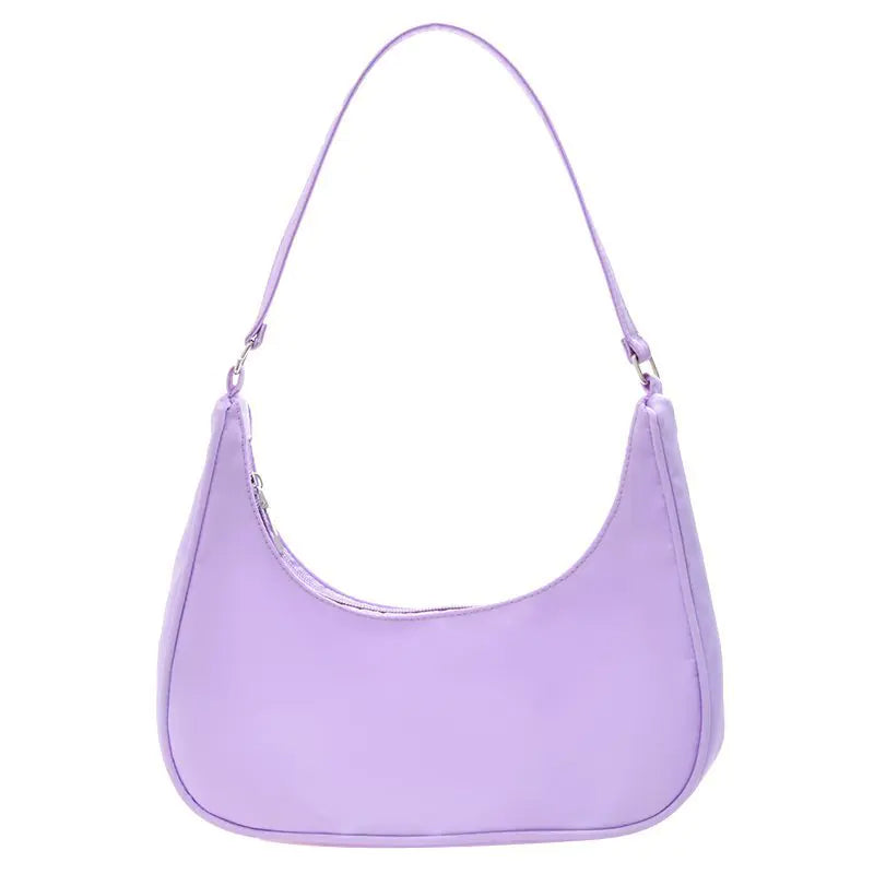 Small Solid Color Dumpling Shoulder Bag for Women