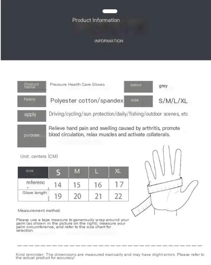 Half-Finger Arthritis Support Gloves