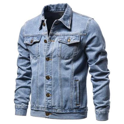 Men's Casual Slim-Fit Cotton Denim Jacket