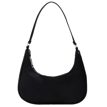 Small Solid Color Dumpling Shoulder Bag for Women
