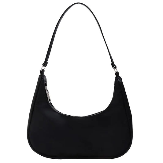 Small Solid Color Dumpling Shoulder Bag for Women