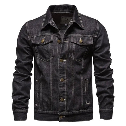 Men's Casual Slim-Fit Cotton Denim Jacket